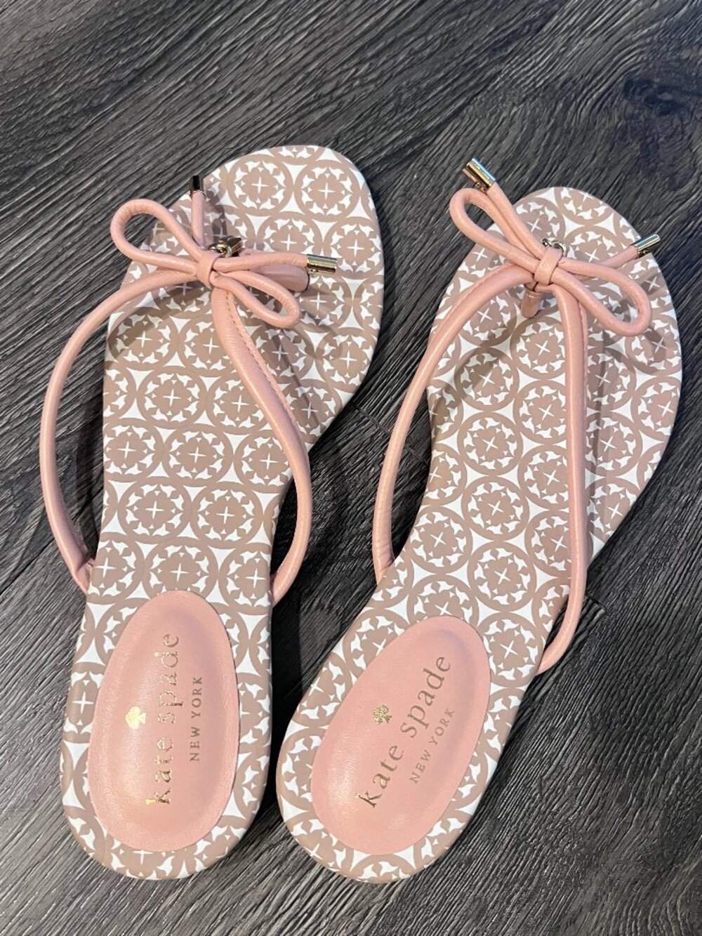 Kate Spade Pink Bow Flip Flop Sandals Size Not Listed